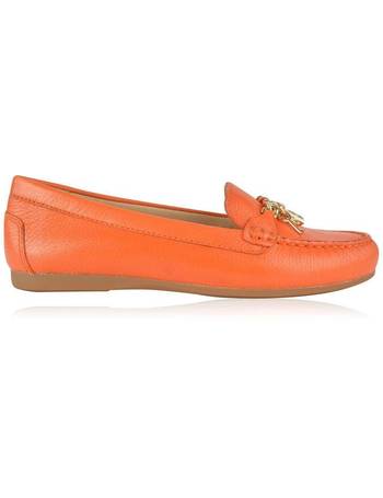 michael kors orange loafers