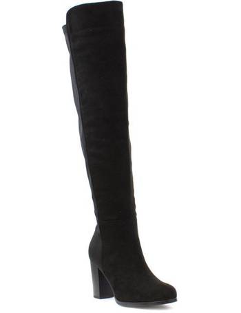 shoe zone ladies knee high boots