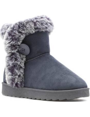 shoe zone grey boots