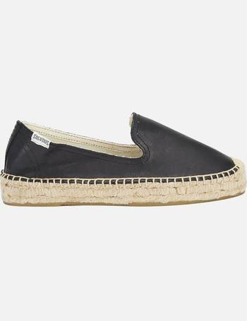 Soludos leather hot sale platform espadrilles