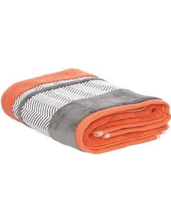 orange and grey towels