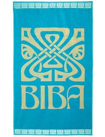 Large Logo Beach Towel In Turquoise