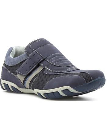 SPROX Sprox Mens Navy Twin Touch Fasten Casual Shoe 