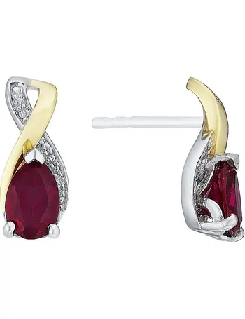 Ruby earrings sale h samuel