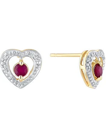 ruby earrings h samuel