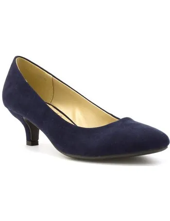 shoe zone ladies navy shoes