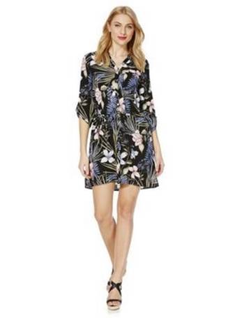 f&f zebra shirt dress