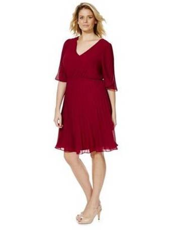 tesco red dress