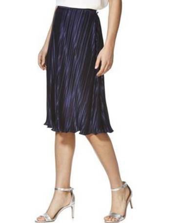 Metallic pleated 2024 skirt tesco