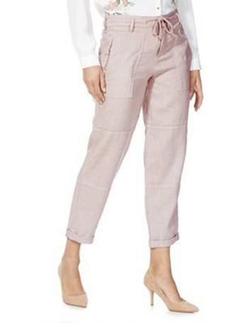 Tesco Linen Trousers for Ladies | Cropped & Drawstring Trousers ...