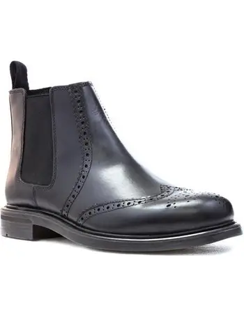 Shop Shoe Zone Men's Brogue Chelsea Boots up to 60% Off | DealDoodle
