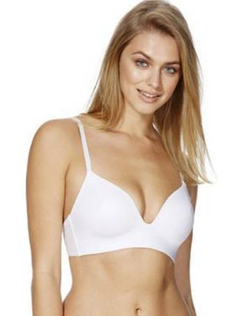 LADIES F+F TESCO PALE BLUE MARL T-SHIRT BRA UNDERWIRED & NON-WIRED  AVAILABLE
