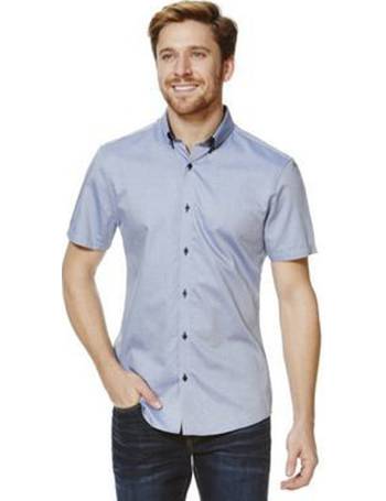 Shop Tesco F&F Clothing Men's Cotton Shirts | DealDoodle