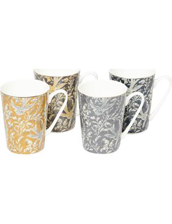 Set of 2 New, House of Fraser Living By Christianne Lemieux Shibori  Espresso Cups and Saucers 