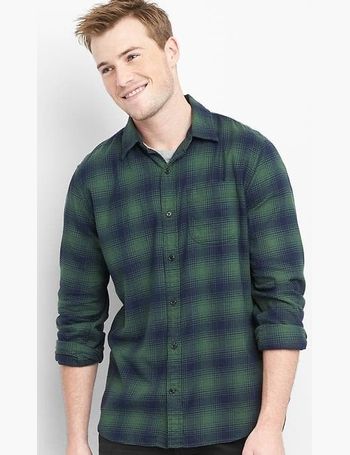 gap mens plaid shirts