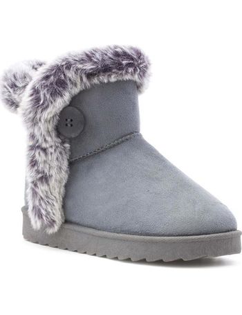 shoe zone grey boots