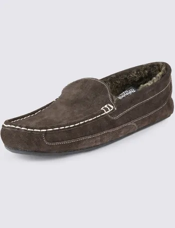 m and s mens moccasin slippers