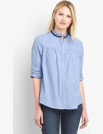 gap ruffle shirt