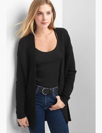 gap textured open front cardigan