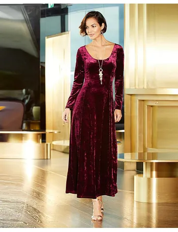 Joanna hope crushed 2025 velour maxi dress