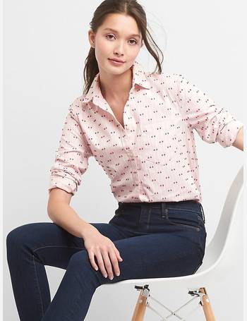 Gap fitted hot sale boyfriend shirt