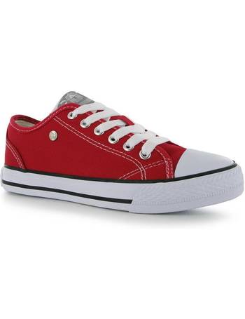 dunlop leather low trainers ladies