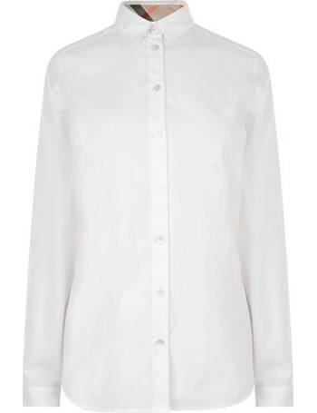 burberry white shirt women's