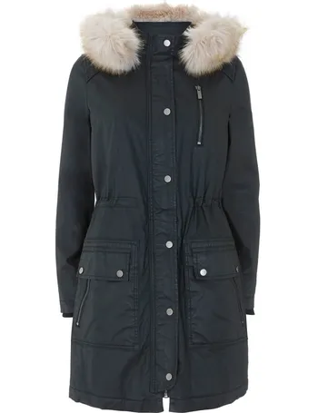 mint velvet wax parka