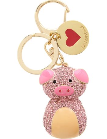 Love moschino discount pig keyring