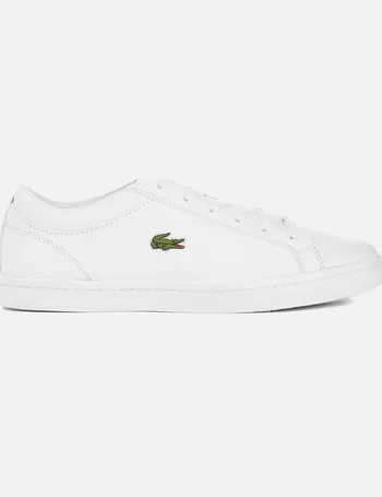 lacoste womens riberac leather trainers