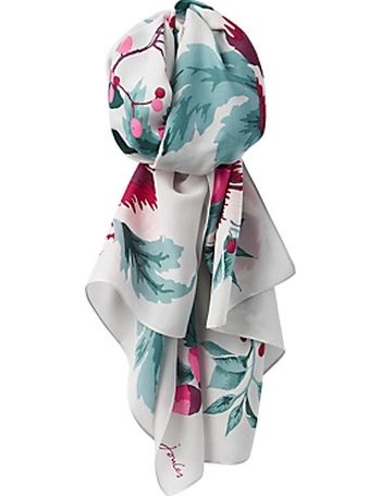 Joules Bloomfield Square Silk Printed Scarf 214624