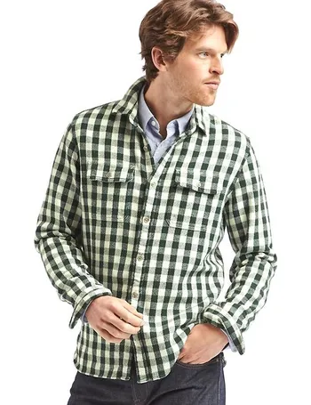 gap mens plaid shirts