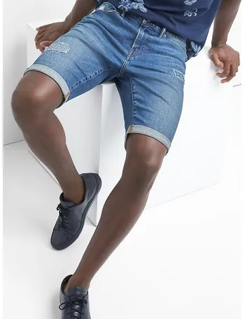 gap denim shorts mens