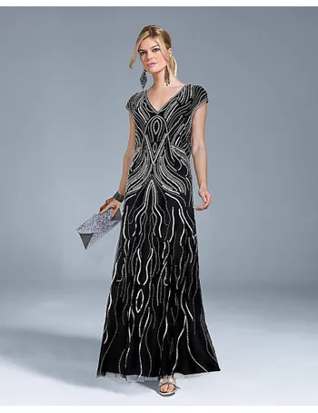 together beaded maxi dress