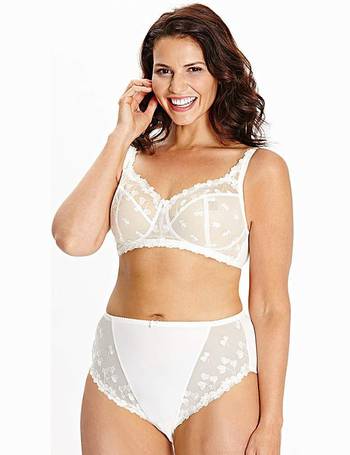 Shapely Figures Non-Wired White/White (2pk) Full Cup Bras Size 44F Brand  New.