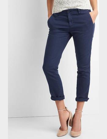 gap girlfriend twill chinos