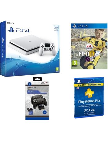 PlayStation 4 Slim 500GB With Uncharted 4, FIFA 17 and GTA V Games Consoles  - Zavvi UK