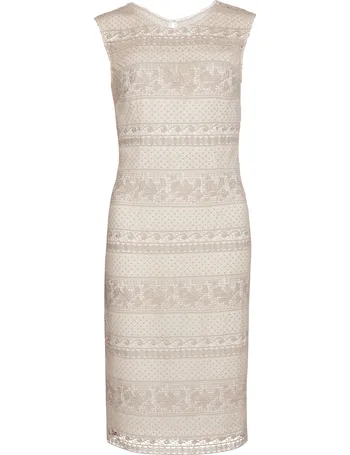 Gina bacconi 2024 janice embroidered dress