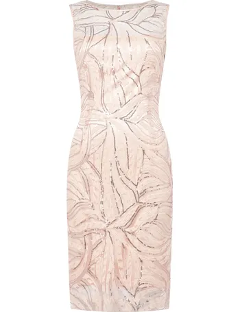 tahari asl embellished sequin gown