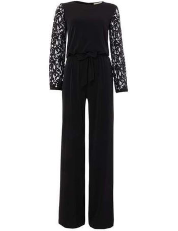 michael kors lace sleeve jumpsuit