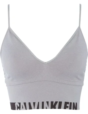 Calvin Klein Blue Seamless Logo Longline Multiway Sports Bra