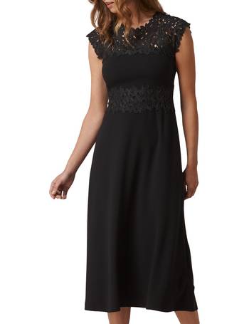 lk bennett black lace dress