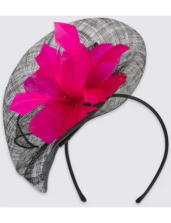 pink fascinator marks and spencer