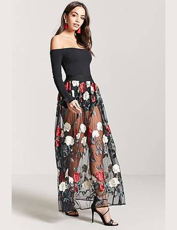 forever 21 tiered maxi skirt