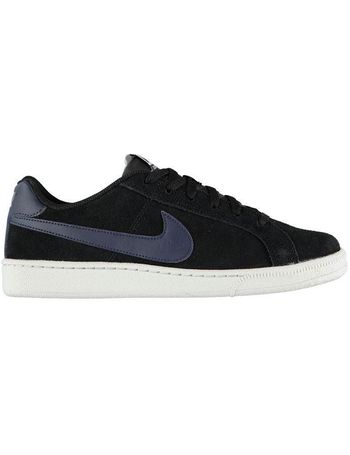 men's nike black suede trainers