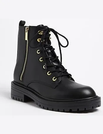 forever 21 faux leather combat boots