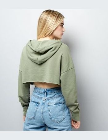 crop top hoodie new look