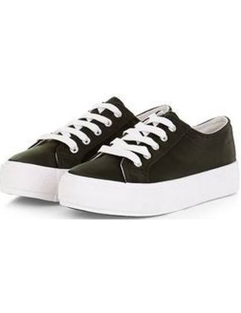 white platform trainers new look