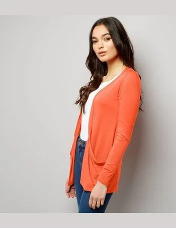 orange cardigan new look