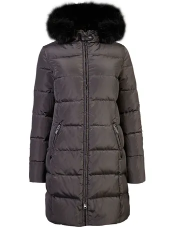 Carolina cavour ladies down winter 2024 jacket with faux fur hood